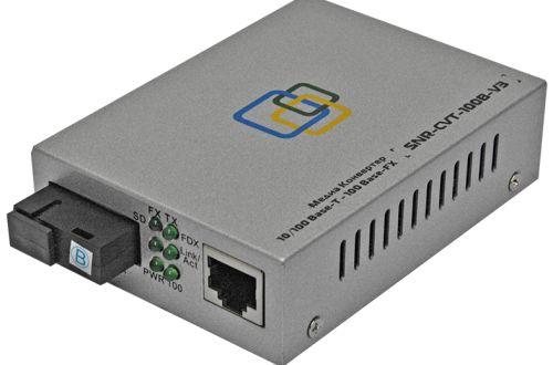 Медиаконвертер 10/100Base-T / 100Base-FX, Tx/Rx: 1310/1550нм, V3 SNR-CVT-100A-V3