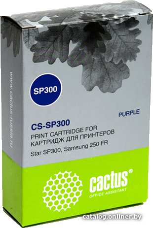 Картридж матричный Cactus CS-SP300 12.7x5 фиолетовый для Samsung Star SP300/250 FR без чипа