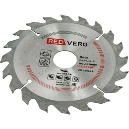 Диск пильный по дереву твердосплавный (165х30/20 мм; 20 зубьев) REDVERG 6621213