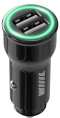Автомобильное зарядное устройство Wiiix UCC-5-2-01-ANT, 2xUSB-A, 2.4A, черный