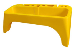 Органайзер АЛЮМЕТ на стремянку пластиковый, накладной, желтый АК012