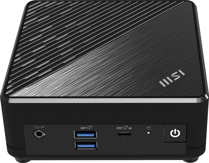 Неттоп MSI Cubi N ADL-019RU N100 0.8 4Gb SSD128Gb UHDG Windows 11 Pro 2xGbitEth WiFi BT 65W черный 9S6-B0A911-265