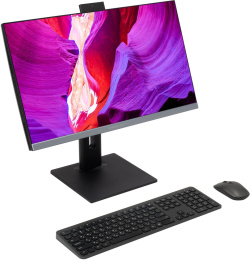 23.8" Моноблок DIGMA PRO Unity Full HD, Intel Core i3 1215U, 8ГБ DDR4, 256ГБ SSD,  Linux Ubuntu, серый и черный [dm23p3-8cxu01]