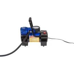 Поршневой компрессор 150PSI 35л/мин, 14А с фонарем и дефлятором, в кейсе 12V MEGAPOWER M-88012
