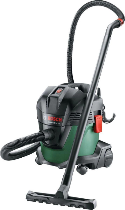 Строительный пылесос Bosch UniversalVac15 1000Вт уборка: сухая/влажная зеленый