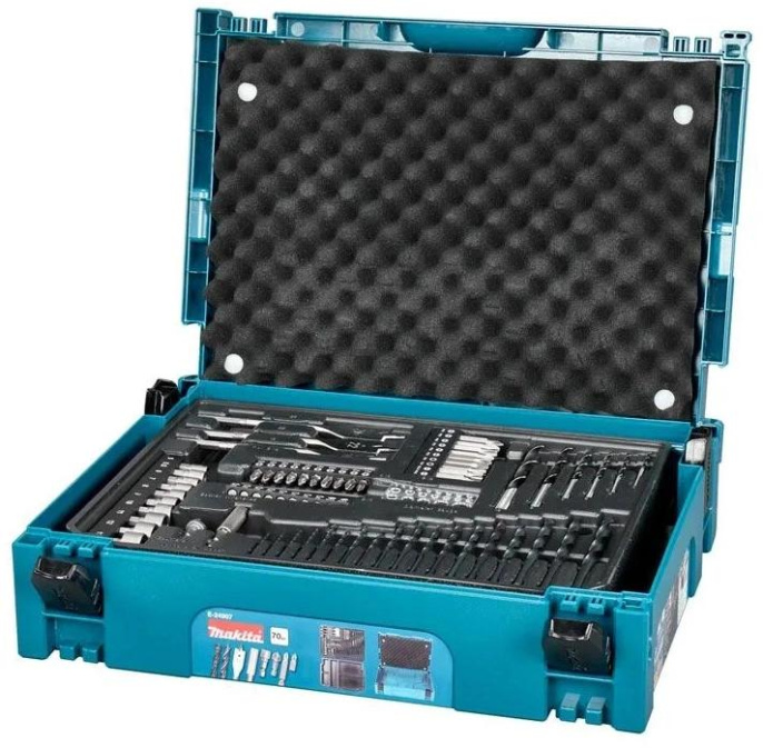 Набор оснастки Makita Makpac E-24907 E-24907 70пред. для шуруповертов/дрелей