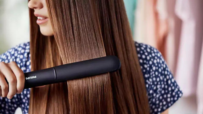 Выпрямитель для волос Philips BHS376/00, черный