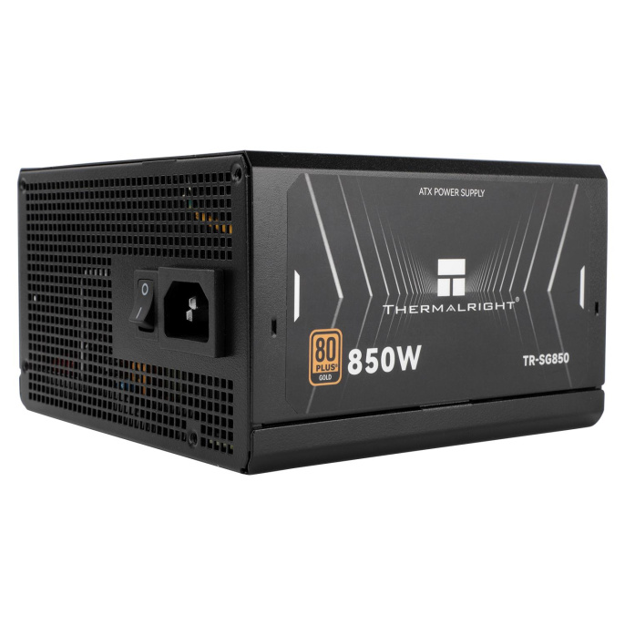 Блок питания 850W/ Power Supply Thermalright, 850W 80+ Gold ATX, 3.1, PCIe 5.1, Full modular, 1x24 20+4 pin 600mm, 2xCPU 8 4+4 pin 650mm, 2xPCIe*2 8 6+2 pin 650+150mm, 1x12VHPWR PCIe 5.1 12+4pin 600mm, 2xSATA*4 450+150+150+150mm, 1xMOLEX4pin*3 500+150+15 