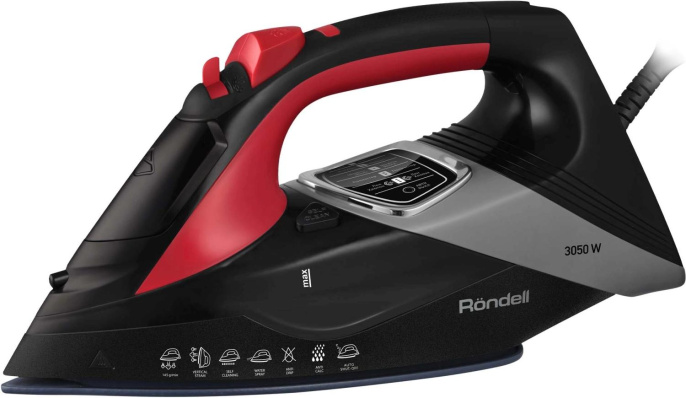 Утюг Rondell RDE-2001,  с паровым ударом,  3050Вт,  черный