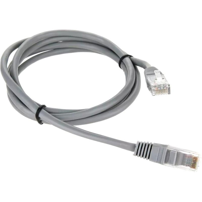 Патчкорд/ Патчкорд литой "Telecom" UTP кат.5е 1,5м серый NA102--1.5M