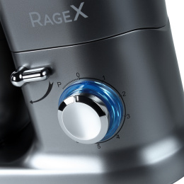 Кухонный комбайн RAGEX R101-200 9 в 1, 4.5 литра, 6 скоростей, 1500 Вт, железно-серый