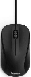 Мышь проводная HAMA MC-300, оптическая, USB, 1200dpi, черный [00182606]