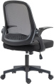 Кресло Cactus CS-MC212-BK, ткань, до 100кг, топ-ган, откидные подлокотники,  черный