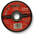 Отрезной диск Bivol T41-125x2.5x22.2 (BVL4112525) (диаметр диска: 125 мм, диаметр посадочного отверстия: 22.2 мм, обрабатываемый материал: металл)
