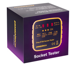 Тестер розеток Ermenrich Zing ST30, желтый