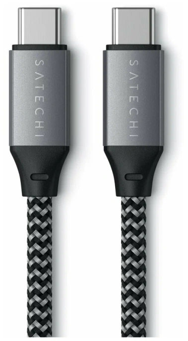 Кабель Satechi USB4 C to C длина 25 см. Цвет: серый космос