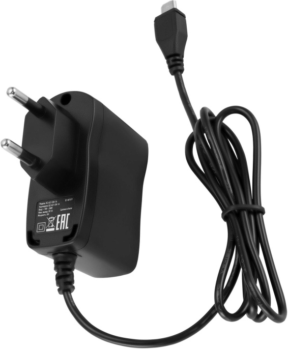Сетевое зарядное устройство Buro XCJ-021-EM-1A, microUSB, 5Вт, 1A, черный