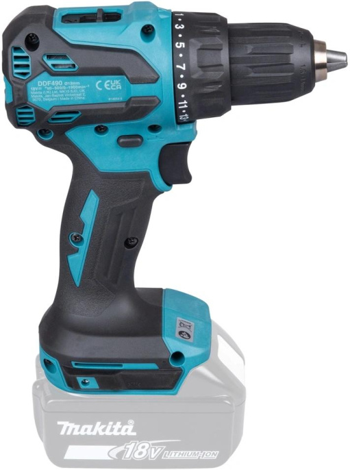 Дрель-шуруповерт Makita DDF490Z аккум. патрон:быстрозажимной