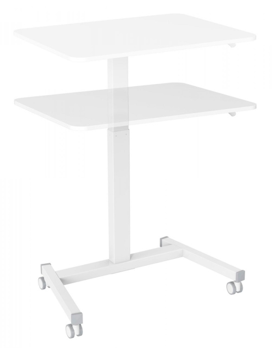Стол для ноутбука Cactus CS-FDS102WWT, с регулировкой высоты, МДФ, белый