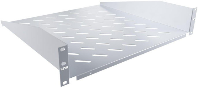 Полка стац. NTSS NTSS-FF-450 1U 20кг. 19" 450мм серый упак.:1шт