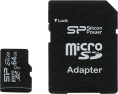 Карта памяти microSDXC UHS-I Silicon Power 64 ГБ, 85 МБ/с, Class 10, SP064GBSTXBU1V10, 1 шт., без адаптера