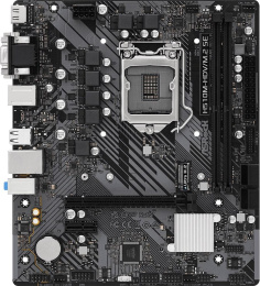 Материнская плата ASRock H510M-HDV/M.2 SE Soc-1200 H470 PCI-Ex16 PCI-Ex1 M.2 RAID 0/1/5/10 2xDDR4 3200MHz VGA+DVI+HDMI mATX RTL
