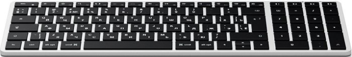 Клавиатура беспроводная Satechi Slim X2 Bluetooth Keyboard - русская раскладка. Цвет: серебристый (ST-BTSX2S-RU)