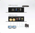 ATEN VC840-AT-G Конвертер, HDMI 3G/HD/SD-SDI+AUDIO, HDMI 2xBNC+3xRCA, Female, Б.П. 5V, макс.разр.2048x1080;1080p частота верт.развертки до 60Гц