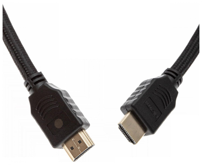 Кабель аудио-видео Cactus CS-HDMI.2-3 HDMI (m)/HDMI (m) 3м. позолоч.конт. черный