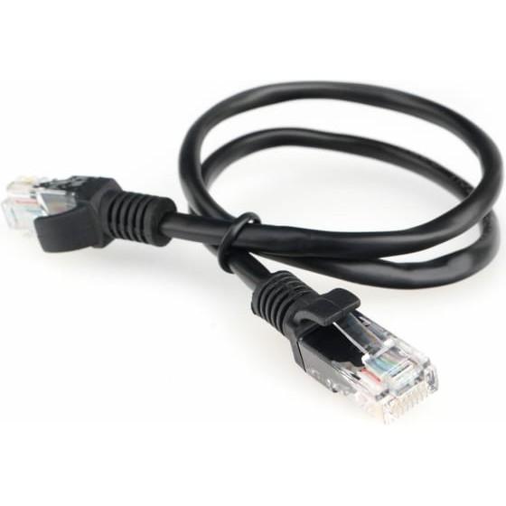 Гарнизон PC-UTP-5e-0.5-BK кат.5e, Патч-корд UTP 0.5м, литой, многожильный чёрный