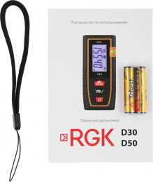 Лазерный дальномер RGK D30 2кл.лаз. 635нм цв.луч. красный 4610011870019