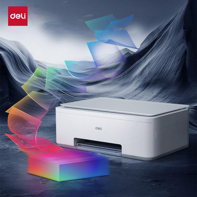 Deli D511W-EA1 A4, МФУ, струйное, цветное , 8,5стр/мин, 4800х1200dpi ,USB/WiFi/AirPrint, СНПЧ D511W-EA1
