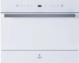 Посудомоечная машина LEX DW4541WH Compact, компактная, настольная, 56см, загрузка 6 комплектов, белая [chga000012]