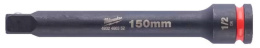 Удлинитель ударный Milwaukee 150мм для головок Shockwave 1/2" (4932480352) (материал: CrMo, тип прямой, male-female)