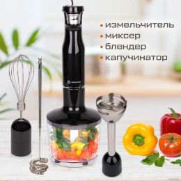 Погружной блендер 4 в 1 Evolution HBS-0642 BLACK