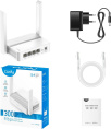 Wi-Fi роутер CUDY WR300, Wi-Fi 4, N300, 2.4ГГц, 3 LAN, белый