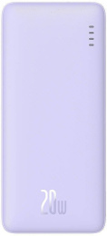 Портативное зарядное устройство Baseus Airpow P10022804513-00 Power Bank 20000mAh 20W Nebula Purple (With cable USB to Type-C 50cm White) (мощность: 20 Вт, тип разъема: USB Type C, порты: 1 x USB-C + 1 x USB-A + 1 x Micro, превосходная безопасность)