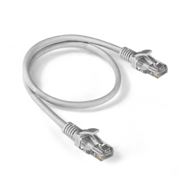 Патч-корд LSZH ExeGate UTP-RJ45-RJ45-5e-0,5M-LSZH-GY, UTP, cat.5e, 0.5м, серый EX286379RUS
