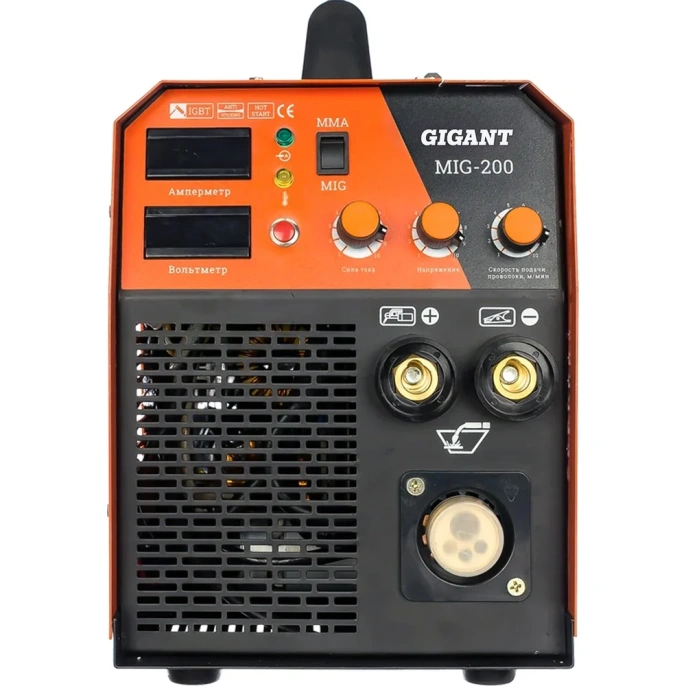 Сварочный полуавтомат - инвертор (200 A; EURO; ПВ 60%) Gigant MIG-200