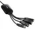 Хаб (разветвитель) Buro BU-HUB4-0.3-U2.0-Splitter, черный