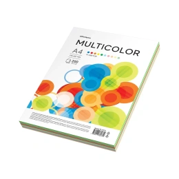 Цветная бумага OfficeSpace Multicolor A4, 80 г/м2, 200 листов, 10 цветов MC_38237
