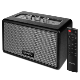 Портативная акустика SVEN HA-950 черный SV-022457 , черный, МДФ, эко-кожа 60 Вт, Bluetooth, USB, Micro SD, пульт