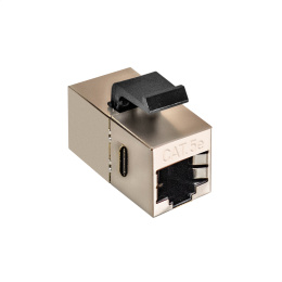 Модуль проходной ExeGate CP45-KJ-SH-C5e (RJ45-RJ45 формата Keystone Jack, Кат.5e, экранированный) EX297347RUS