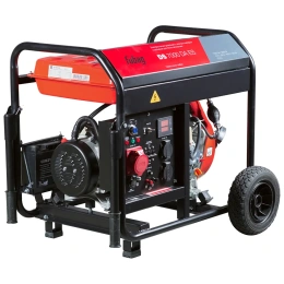 Дизельный генератор FUBAG DS 7000 DA ES, 380/220/12 В, 7кВт, с автозапуском, на колёсах с АКБ [641695]