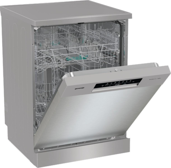 Посудомоечная машина Gorenje GS642E90X 2 корзины , полноразмерная, напольная, 59.9см, загрузка 13 комплектов, серебристая