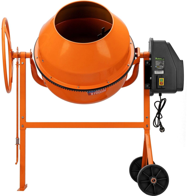 Бетономешалка Сибртех БСН-220П электрич. бар.:220л г.р.:110л 1000Вт 95521