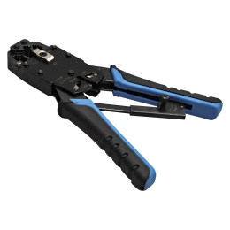 Инструмент ExeGate EX-T2008R для обжима RJ-45, RJ-11/12 с храповым механизмом, прямой ход обжимки EX293155RUS