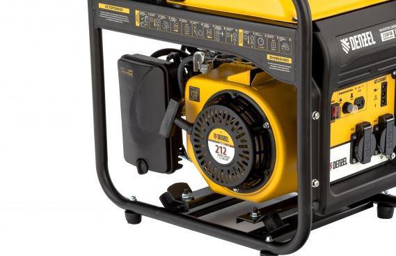 Бензиновый генератор DENZEL GT-2500iF, 230/12 В, 2.5кВт [94704]