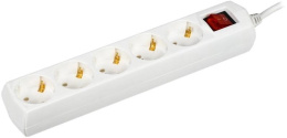 Сетевой удлинитель IEK У05В, 7м, белый [wyp10-10-05-07-zk-g]