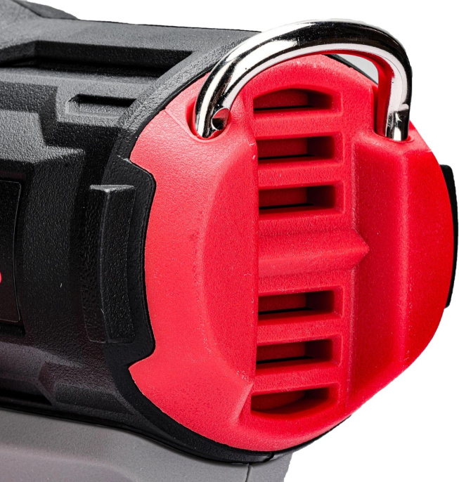 Промышленный фен P.I.T. PHG20H-550A аккумуляторный, 20В, 550°, 200л/мин, защита от перегрева, насадки